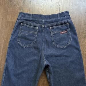 Vintage 70s 80s Western High Waisted Cowgirl Wrangler Jeans Boot Cut W 30 USA